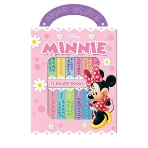 12 Minnie Mouse Board Books With Carrying Case